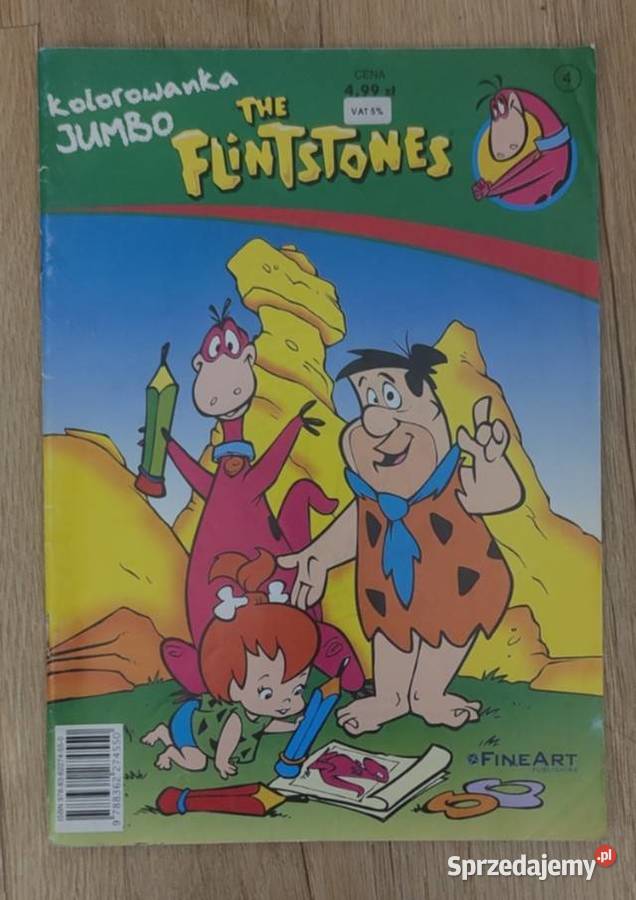 Nowa kolorowanka JUMBO The Flintstones 2010 Rok wydania 2010 Warszawa