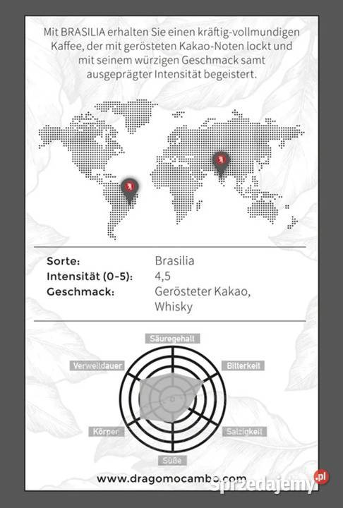 Mocambo Brasilia całe ziarna 1000g x 2 Ziarnista Świdnica