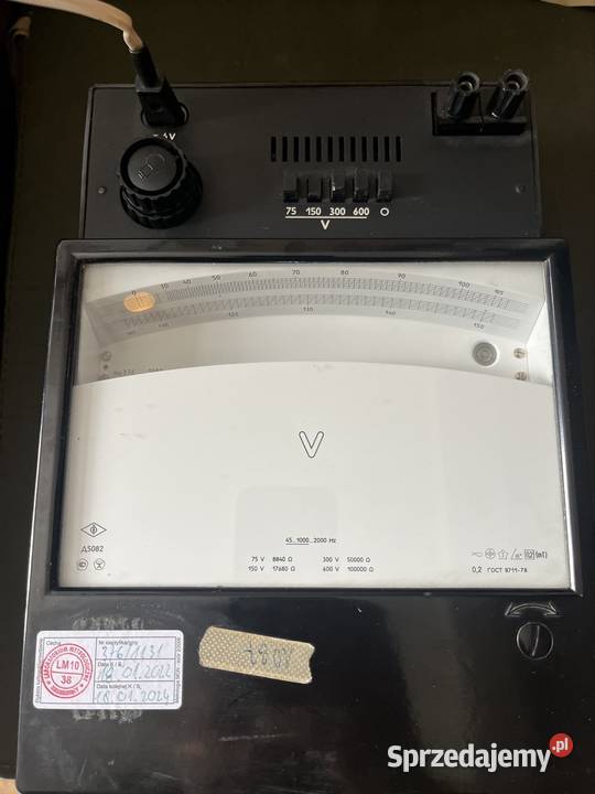 Woltomierz laboratoryjny D5082 radziecki Pozostałe Serock