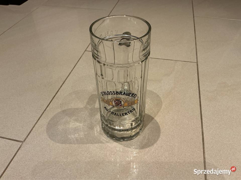 Kufel Szklany do Piwa SCHOSSBRAUEREI AUER BIER Nowa Sól