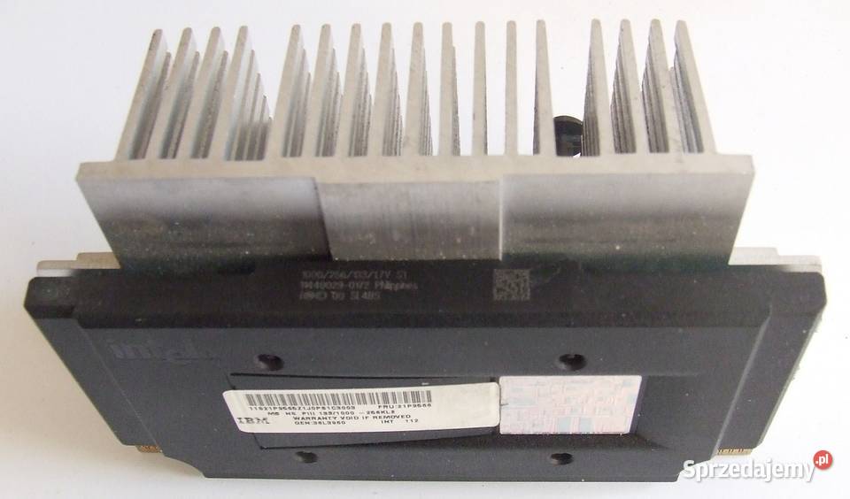 Intel Pentium III P3 1000 MHz SLOT 1 Procesor Klasy Pentium III i słabsze Zalesie-Kolonia