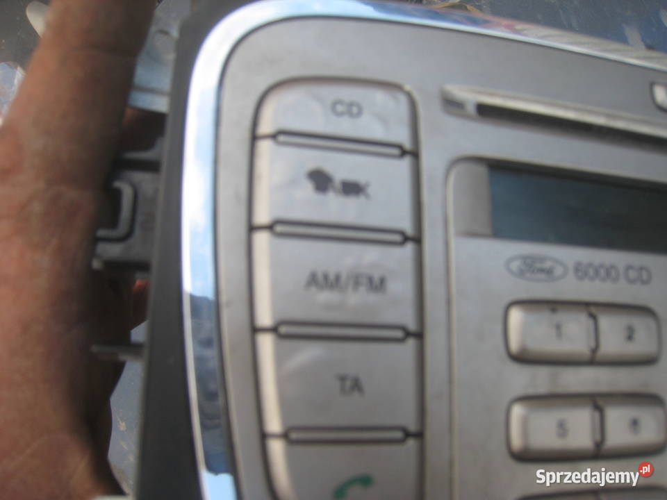 Radio oryginalne Ford 6000CD srebrne Focus Fabryczne Kraków