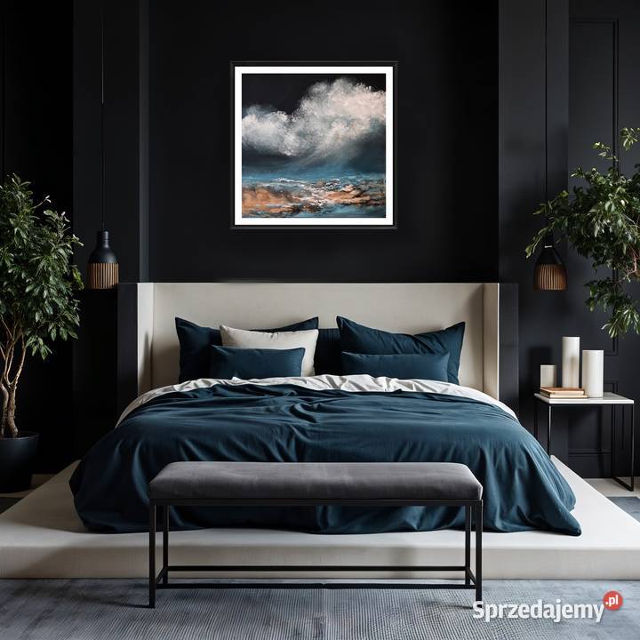 Burzowe niebo nowoczesny pejzaz morski obraz Malbork