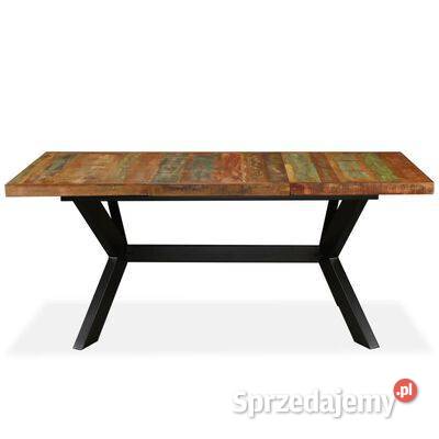 Stół jadalniany drewno odzyskane stalowe nogi Warszawa sprzedam