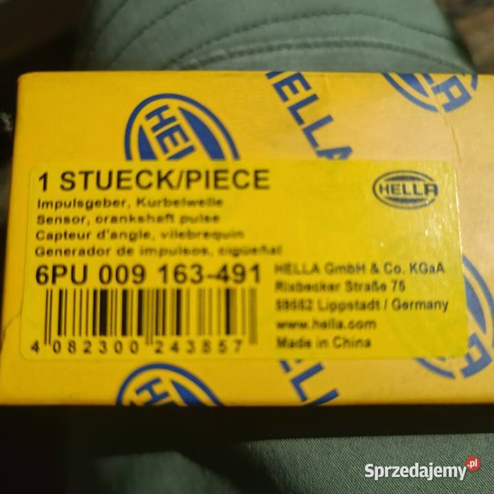 Czujnik położenia wału VW 19TDI HELLA 6PU 009 osobowe Czujniki i sterowniki podlaskie Bielsk Podlaski