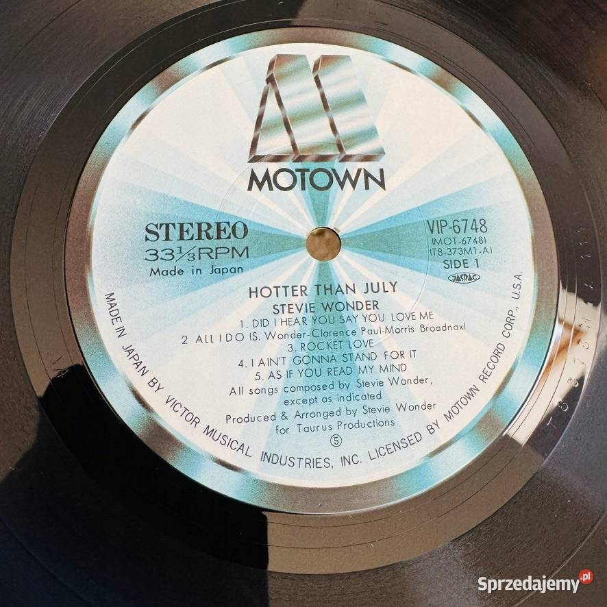 Stevie Wonder Hotter Than July EXEX Japan Obi LP soul