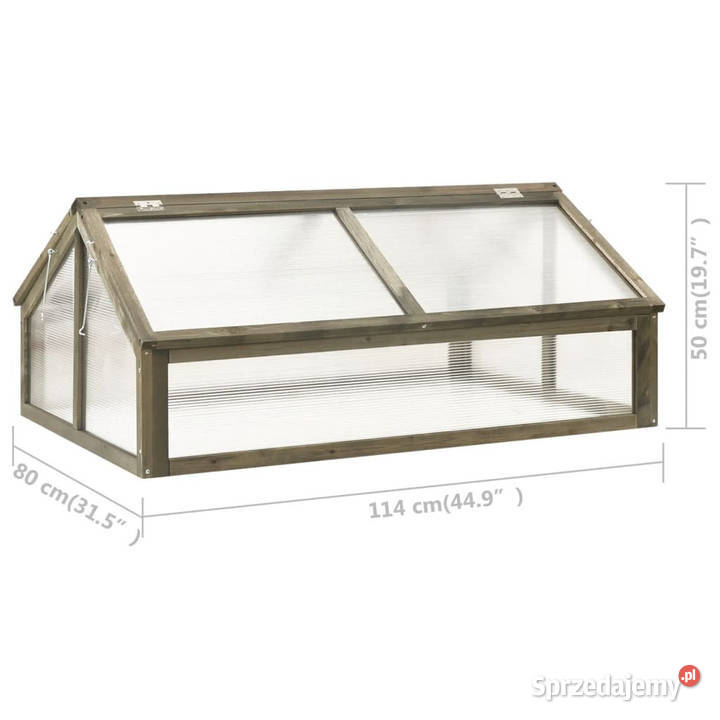 Inspekt szary 114x80x50 drewno jodłowe WM316416 Warszawa