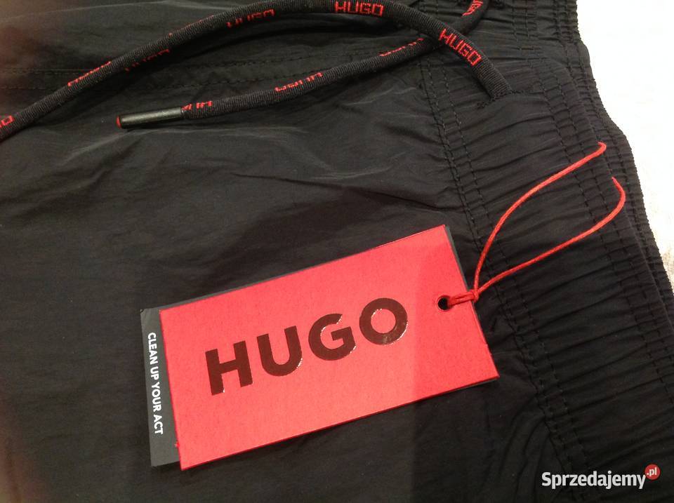 Szorty Kąpielowe Męskie HUGO BOSS M Czarne NOWE Nowa Sól