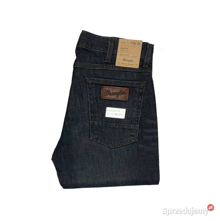 Spodnie męskie Wrangler Bostin Brown Jon W30 L34 Odzież i bielizna męska podkarpackie