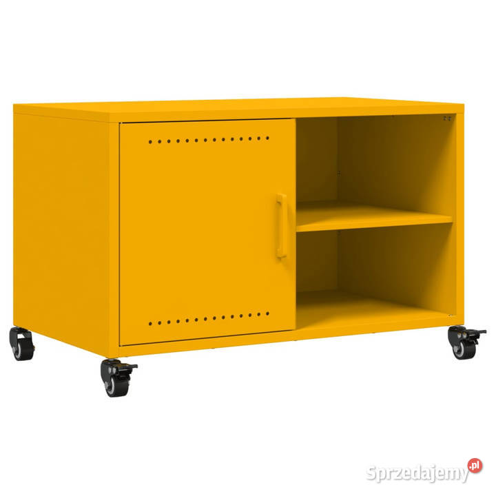 Szafka RTV musztardowa 68x39x435 stal WM846671 Warszawa