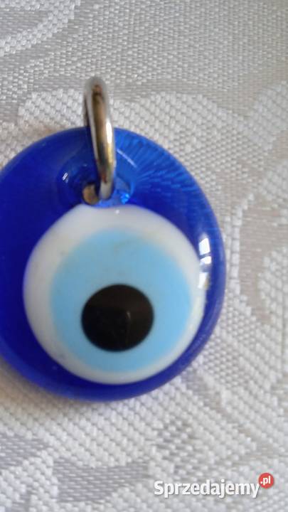 SZKLANA PRZYWIESZKA DO NASZYJNIKA BRELOKA OKO Piła