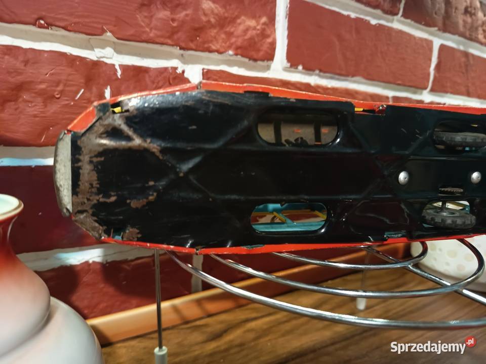 Zabawka VINTAGE PRL Metalowy Wagonik Tramwaj Bydgoszcz