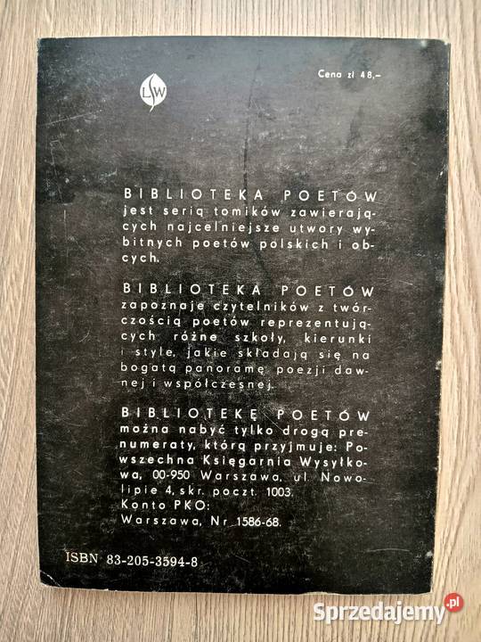 Karol Wojtyła Poezje wybrane Proza i poezja Kraków sprzedam