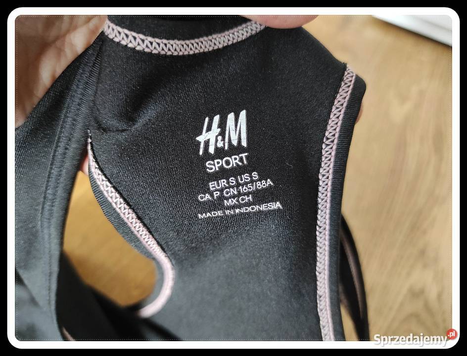 HM sport czarna sportowa bokserka 36 S Płock