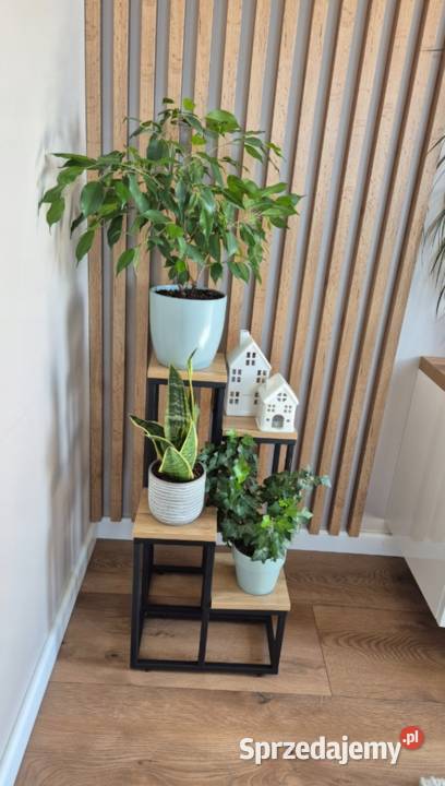 Kwietnik z 4 półkami loft na kwiaty stojak dom Poznań