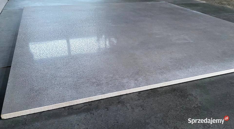 Gres betonopodobny grafit 80x80 duży rozmiar