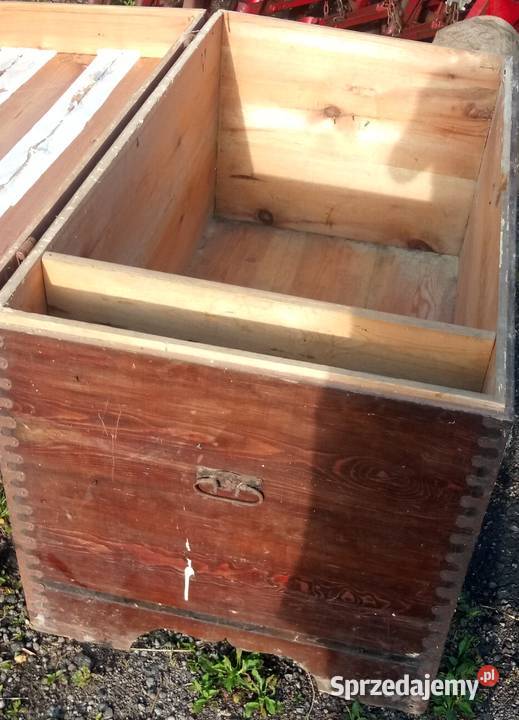 Stara skrzynia retro PRL vintage stylowa do Sejny