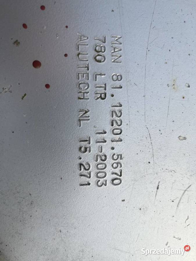 Zbiornik Paliwa MAN TGA 81122015670 Gorzów Wielkopolski sprzedam