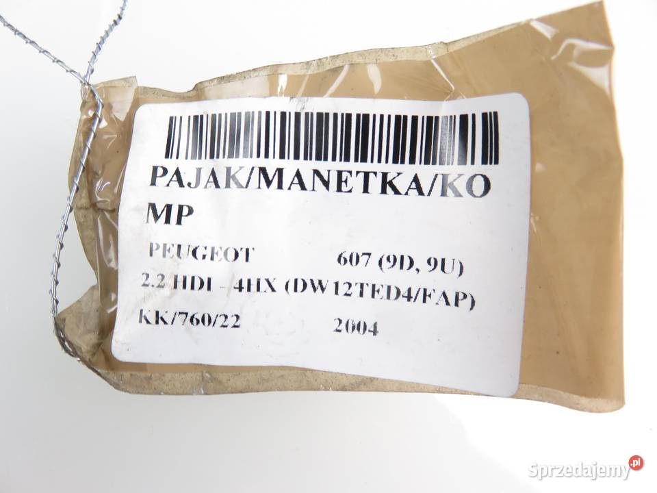 PRZEŁĄCZNIK ZESPOLONY PEUGEOT 607 9631626080 osobowe