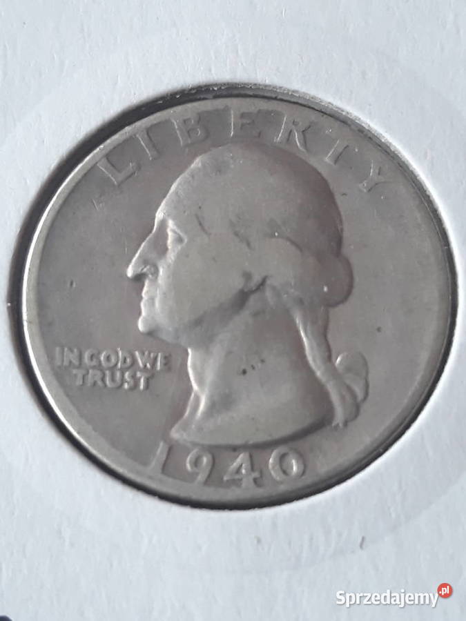 25 Centów USA 1940 r rzadkość srebro Numizmatyka