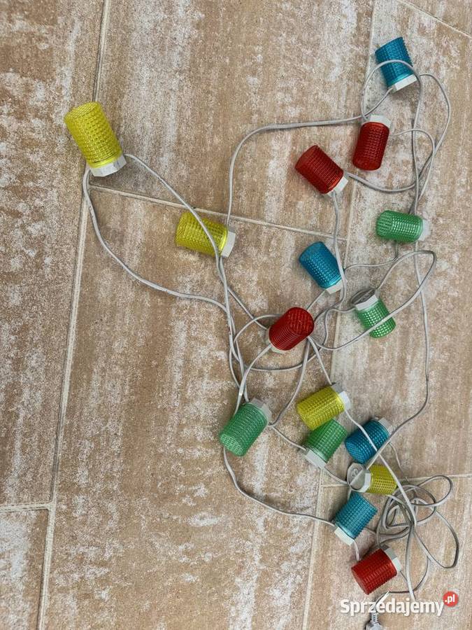 Lampki PRL girlandy oświetlenie zewnętrze Garwolin