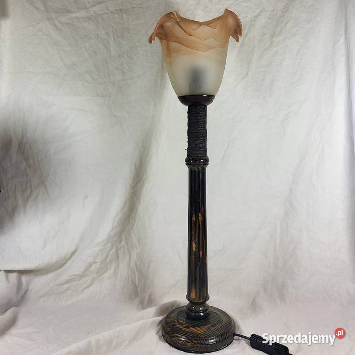 Piękna stylowa lampa lampka z kloszem Warszawa sprzedam