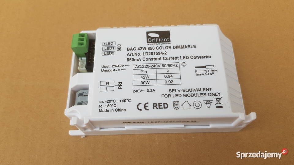 Zasilacz LED DRIVER LD2015942 Brilliant WIZ mazowieckie sprzedam
