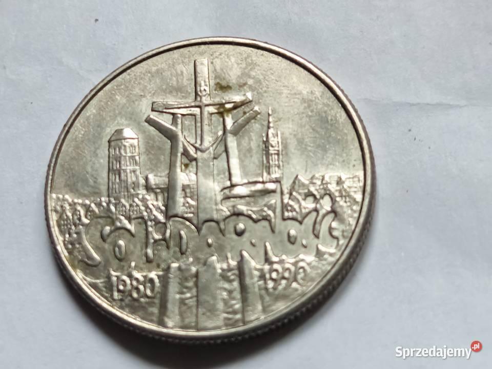 200 Moneta SOLIDARNOŚĆ o nominale 10000 z 1990 Bydgoszcz