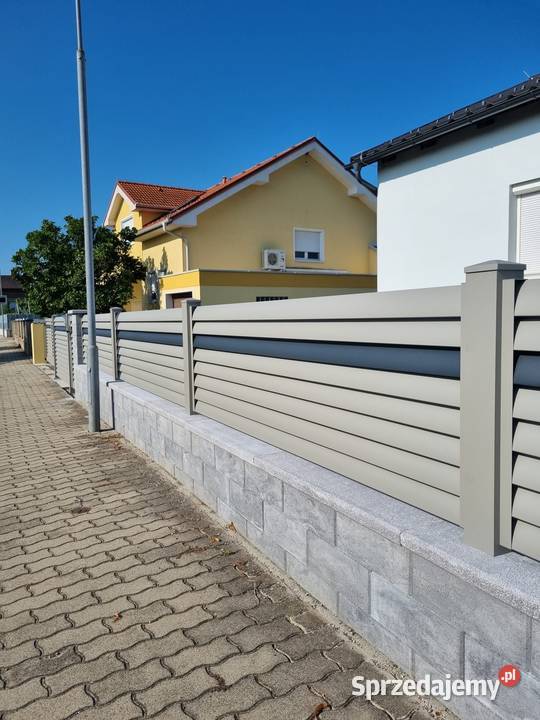 Nowoczesne ogrodzenie aluminiowe ALUBRAM Nowy Sącz