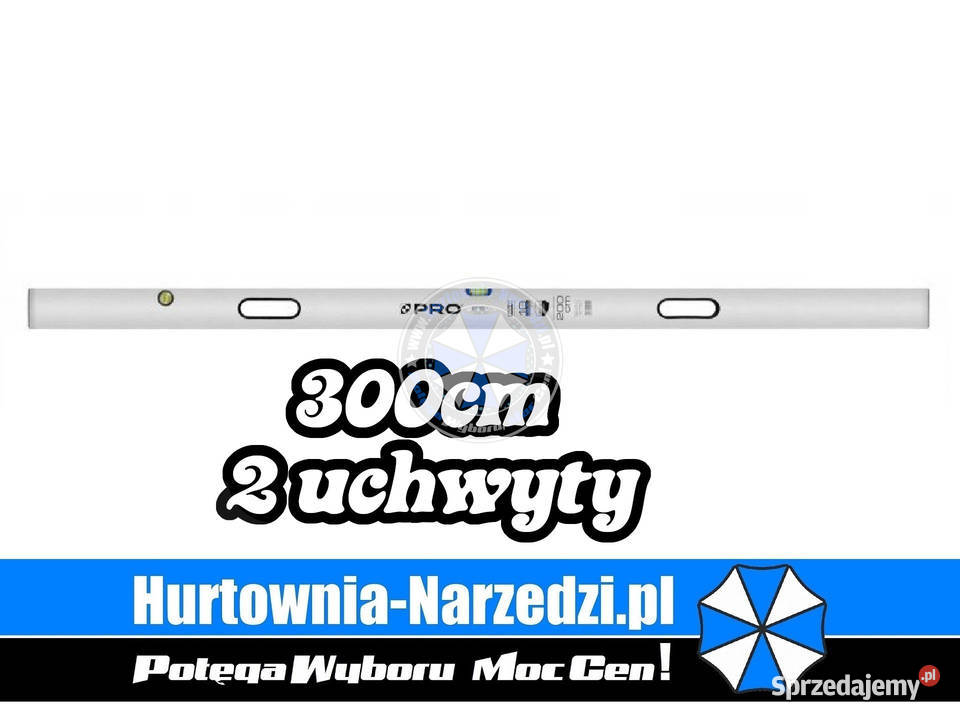 Łata murarska libella Pro 3m z uchwytami łata kujawsko-pomorskie
