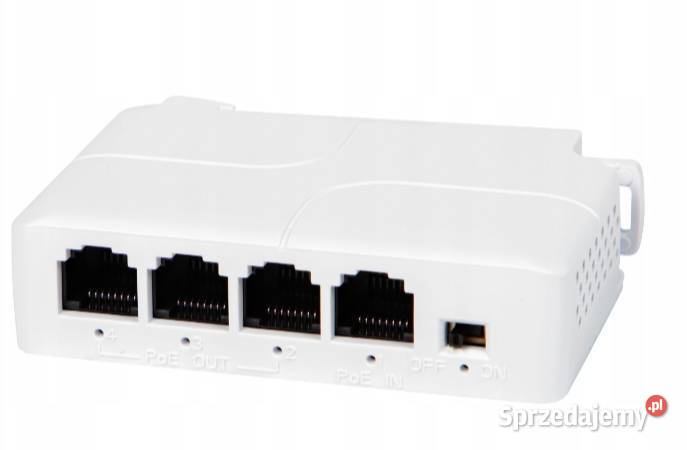 Extender poe switch poe do kamer 4 portowy 1xPoE Olszyna