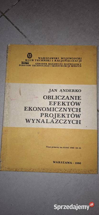 1 wydanie niski nakład 10 WKiTR 1986 Obliczanie Łęczyca sprzedam
