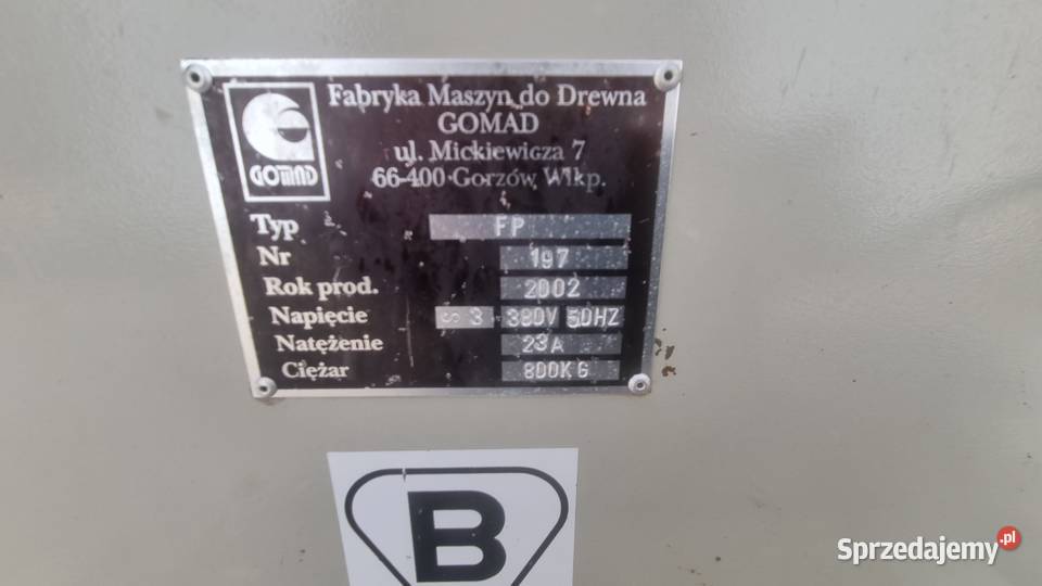 Czopiarka GOMAD FP Karsin