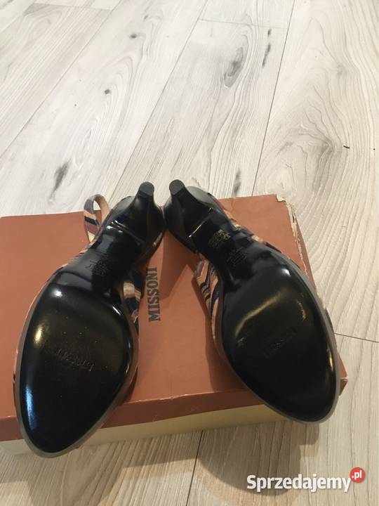 Sandałki damskie na obcasie Missoni 40 inna Sandały i klapki Skawina