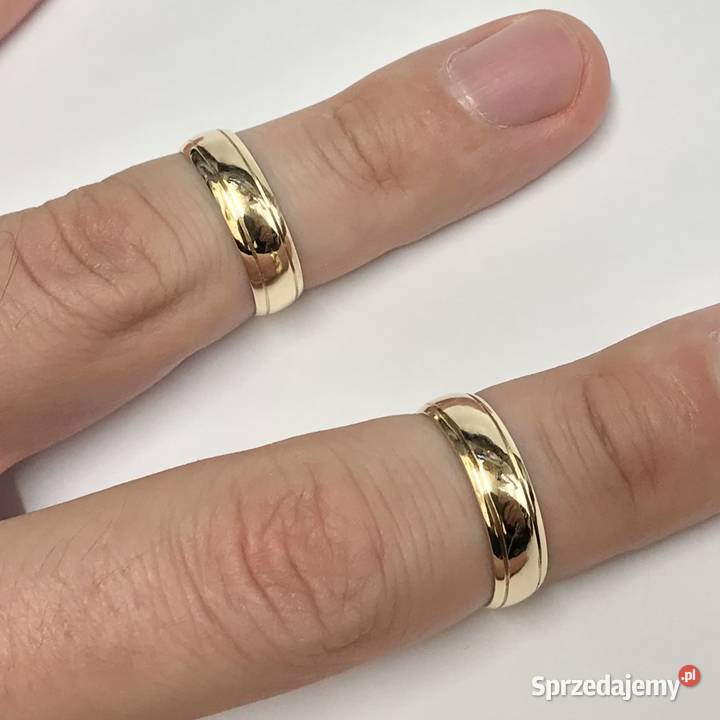 Złote OBRĄCZKI ślubne 585 14K cudowne r17 i 18 złote Warszawa sprzedam