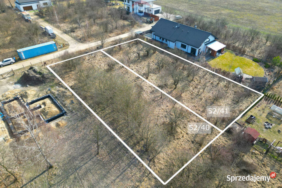 DWIE DZIAŁKI BUDOWLANE Z MPZP I WSZYSTKIMI utwardzona Baszkówka