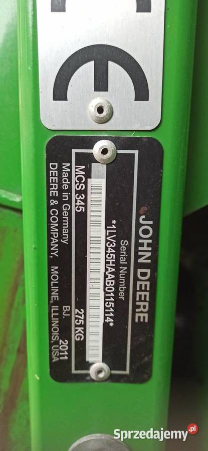 John Deere 345 H odkurzacz dmuchawa Piotrków Trybunalski