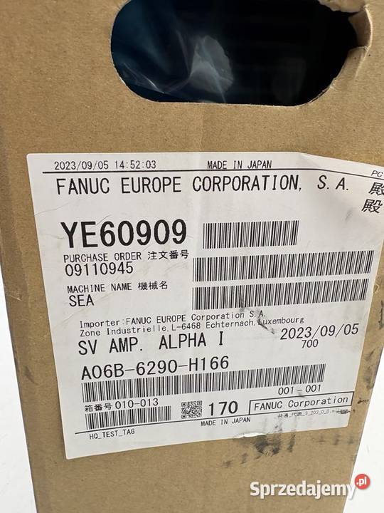 Fanuc A06B6290H166 Servo Amplifier Warszawa