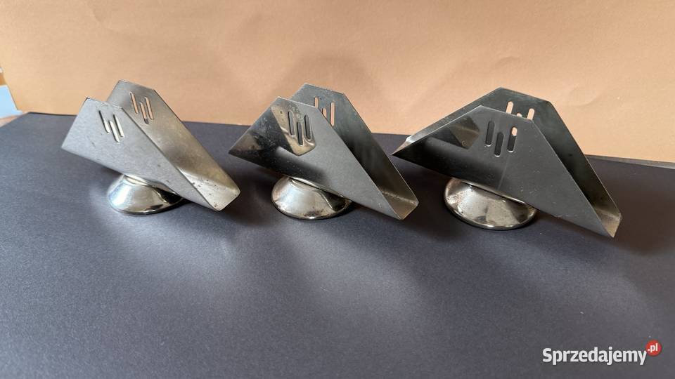 3 serwetniki metalowe vintage Lublin sprzedam