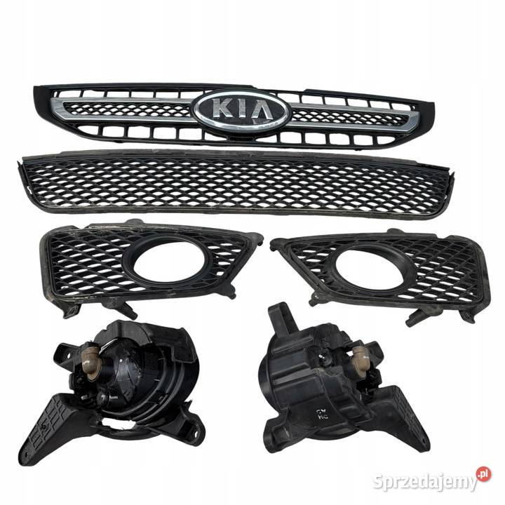 Grill atrapa kratka w zderzak przód halogen Kia osobowe Barłogi
