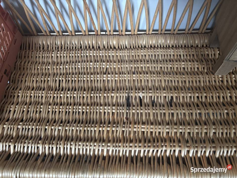 Boho Regał wiklinowy szafka z półkami Gdynia