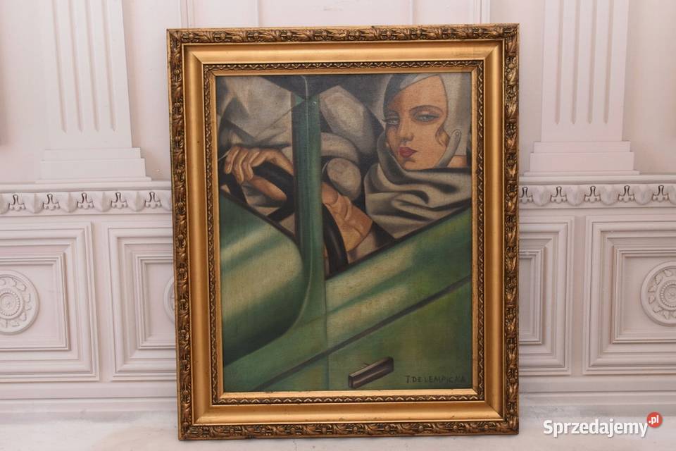 TAMARA De Łempicka Kobieta w Bugatti Art Deco sprzedam
