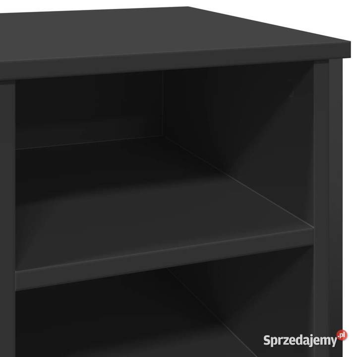 Szafka na buty czarna 90x38x615 materiał Warszawa