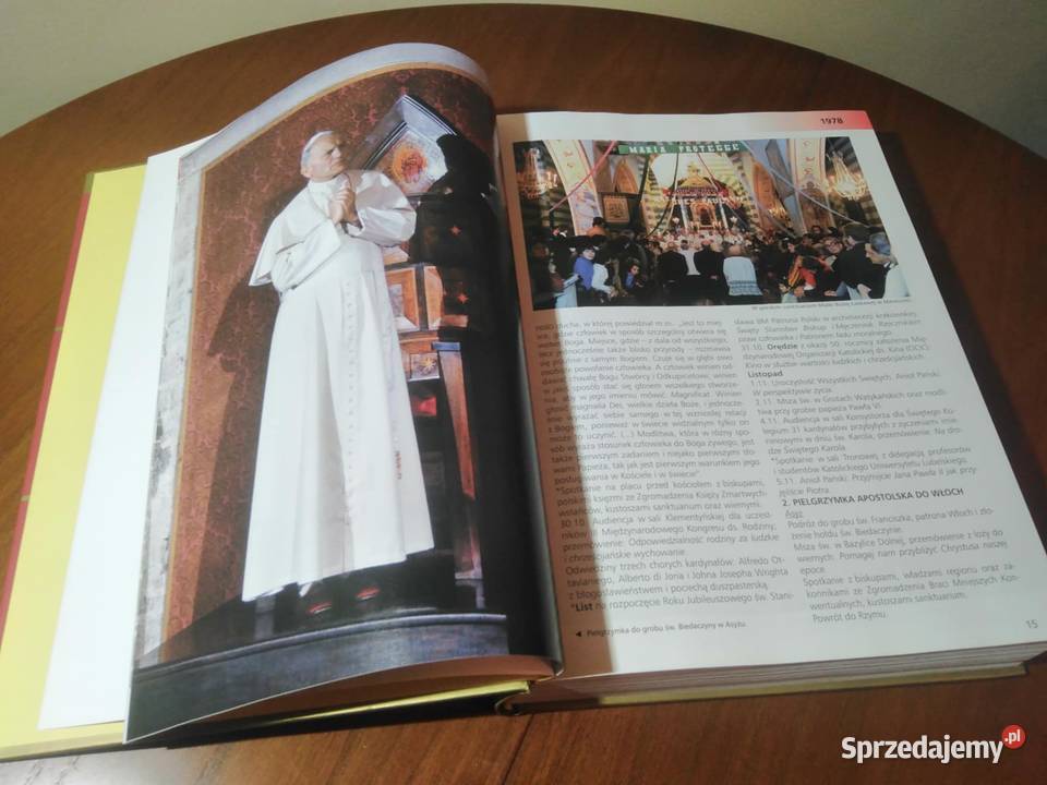 Jan Paweł II Dzień Dniu Kalendarium twarda Wałbrzych