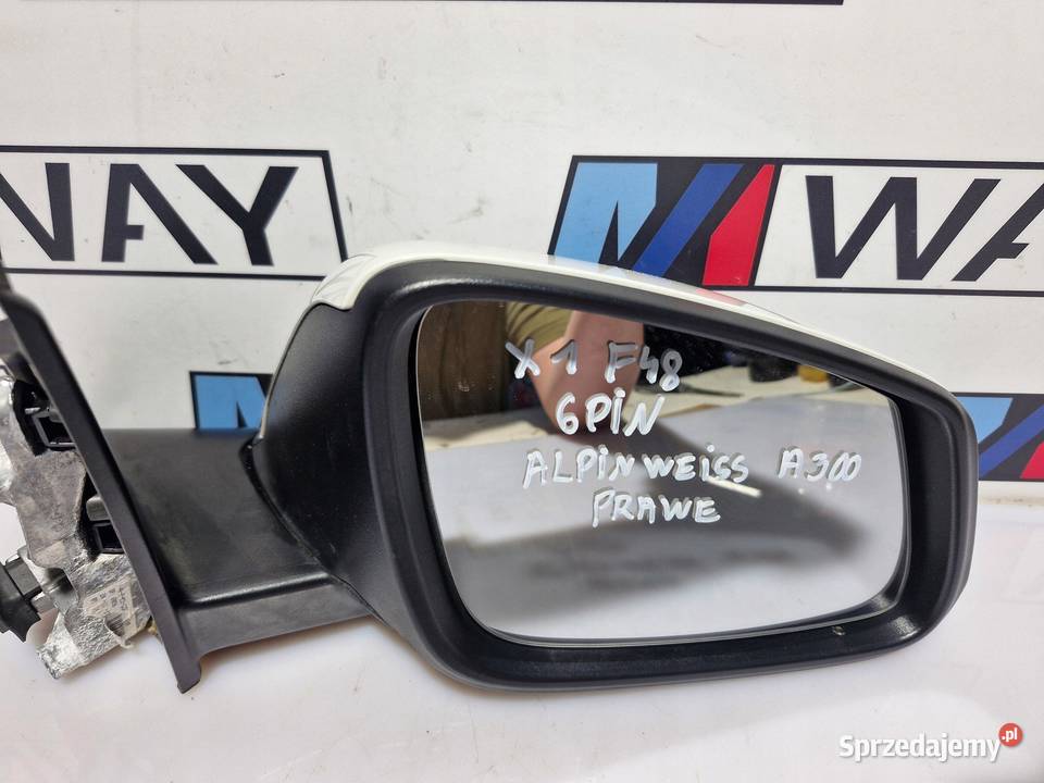 BMW X1 F48 LUSTERKO PRAWE 6PIN A300 ALPINWEISS