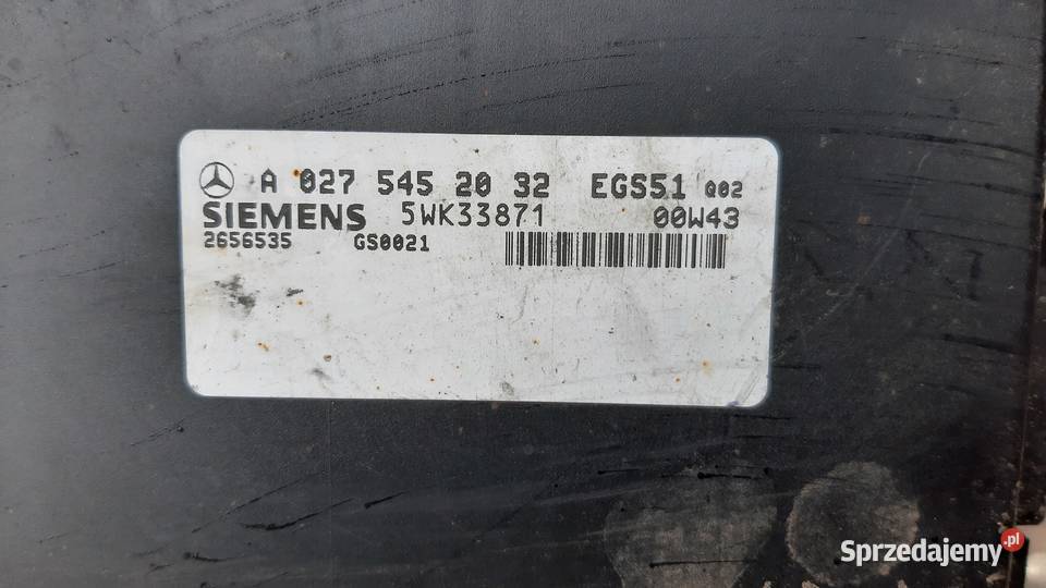 sterownik skrzyni biegów mercedes C w203 18 Korzeńsko sprzedam