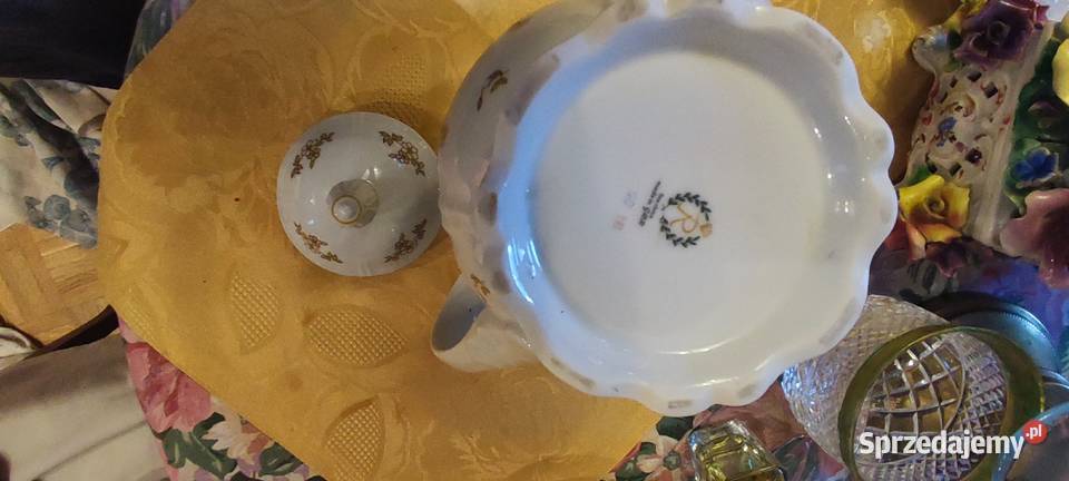 Duży dzbanek porcelana Reichenbach Niemcy złote Wrocław