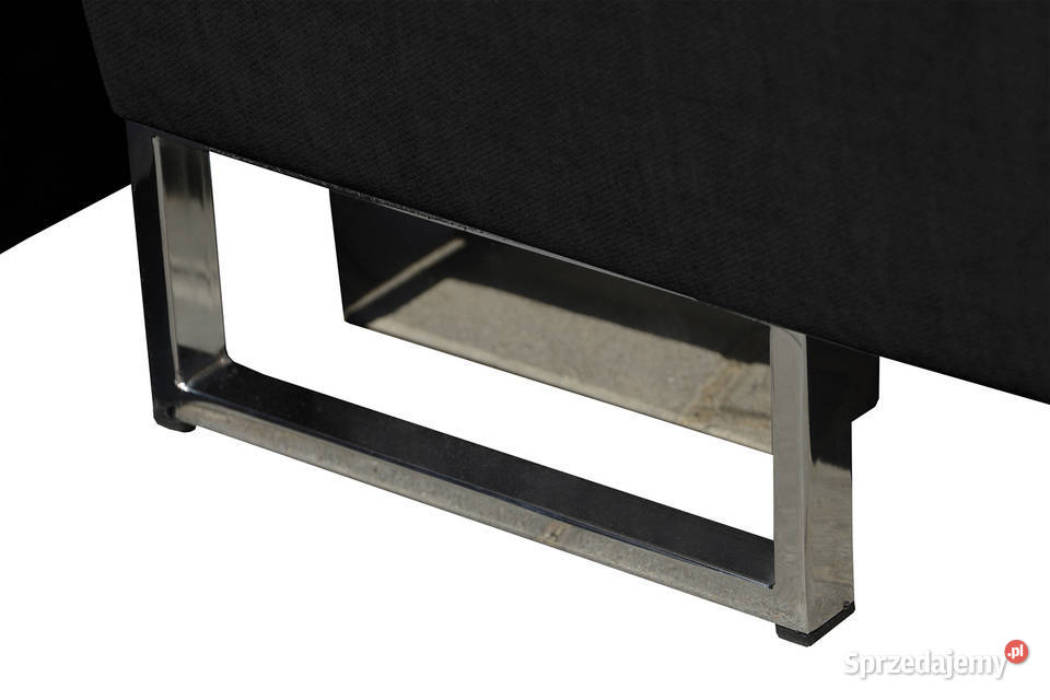 Nowy narożnik czarny welur z kryształkami sprzedam