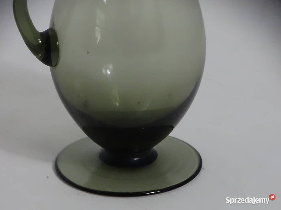 Designerski WazonKarafka PRL Szkło Artystyczne lubelskie Biłgoraj