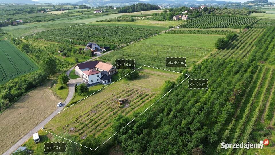 DZIAŁKI BUDOWLANE OLSZANA 3 682 m2 małopolskie